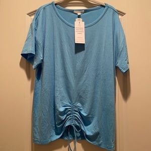 NWT Threads 4 Thought gathered hem tee